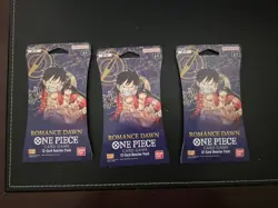 Lot of (3) - One Piece Romance Dawn English OP-01 Sleeved Blisters Booster Packs 811039038229 - Image 3