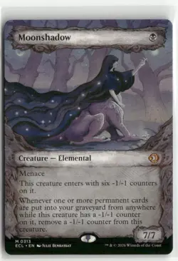 Moonshadow 0131 Showcase Lorwyn Eclipsed MTG NM - Image 1