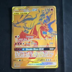 Pokemon Reshiram & Charizard GX Ultra Rare Holo Tag All Stars 220/173 270 HP - Image 1