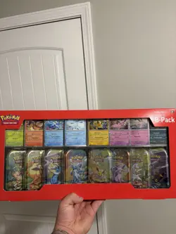 Pokemon Scarlet & Violet Prismatic Evolutions Mini Tin Box Vaporeon 2024 - Image 1