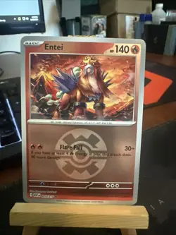 Pokemon TCG - Ascended Heroes - Quick Ball Reverse Holo Rare - Entei - 025/217 - Image 1