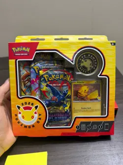 New Sealed Pokemon Day 2026 Collection, 3 Packs & Pikachu Promo IN HAND - Image 1