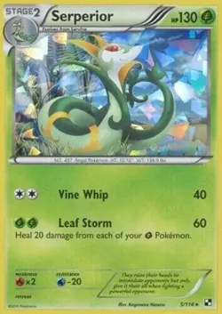 Serperior - 5/114 - Cracked Ice Holo Rare - Theme Deck Exclusive LP TCG Pokemon - Image 1