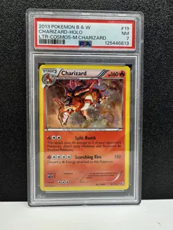 Pokemon Legendary Treasures Charizard #19 Cosmos Holo 2013 PSA 7 - Image 1