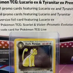 Pokemon WOTC Black Star Promo -Dark Persian- #17 HP - Image 2