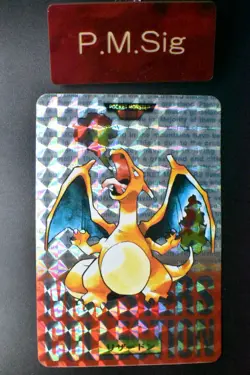 Charizard File No. 006 Carddass Vending Red 1996 Prism Pokemon Card - Image 1
