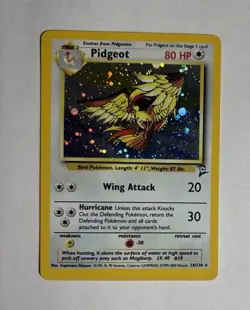 2001 Base Set 2 Pidgeot Cosmos Holo 14/130 Rare WOTC Pokemon Card TCG NM Mint - Image 4