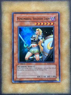 Yugioh Penumbral Soldier Lady SOD-EN033 Super Rare 1st Ed LP - Image 1
