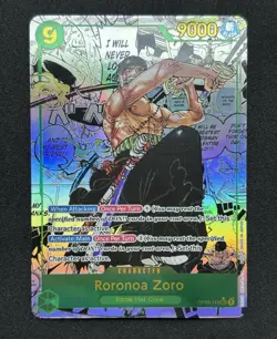 One Piece TCG Roronoa Zoro CCG OP06-118 Manga Art English - Image 1
