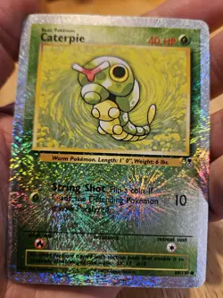 Pokemon TCG Caterpie Legendary Collection Reverse Holo Card 69/110 Common LP - Image 1