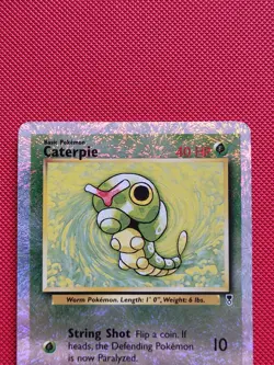Caterpie 69/110 Reverse Holo Legendary Collection English Pokemon TCG MP - Image 3