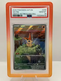 Pokemon TCG Unova Victini Illustration Collection Promo 208 PSA GEM MINT 10 - Image 1