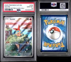 Pokemon TCG Unova Victini Illustration Collection Promo 208 PSA GEM MINT 10 - Image 5