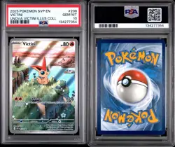 2025 Pokemon Victini #208 Unova Victini Illustration Collection PSA 10 Gem Mint - Image 3