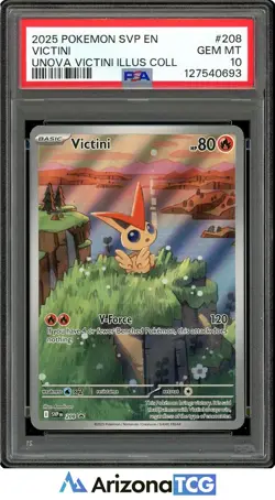 Pokemon 2025 Victini #208 Unova Victini Illustration Collection GEM MINT PSA 10 - Image 1