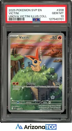 Pokemon 2025 Victini #208 Unova Victini Illustration Collection GEM MINT PSA 10 - Image 1