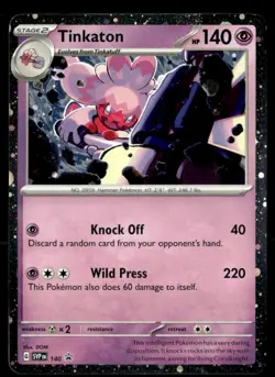 Tinkaton - (Cosmo Holo) SV: Scarlet & Violet Promo Cards 140 NM Pokemon TCG - Image 1
