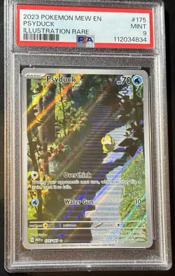 Psyduck 175/165 Full Art Pokemon 151 Illustration Rare PSA 9 MINT English - Image 1