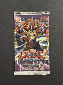 Labyrinth Of Nightmare 1st Edition booster pack - Sealed - Box Logo - Yu-Gi-OH! - Image 1