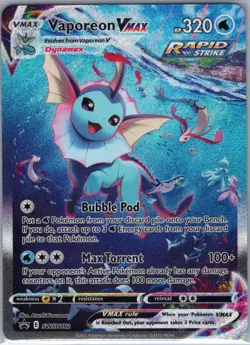 Vaporeon VMAX SWSH182 SWSH: Sword & Shield Promo Cards - Pokemon Card - NM - Image 1
