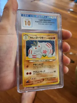 (POP 3) CGC 10 PRISTINE Pokemon Light Machoke Japanese Neo 4 Destiny 67 Card - Image 1