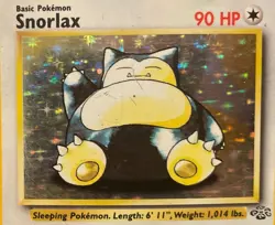 Pokemon Snorlax Holo Rare 11/64 Jungle Set Vintage 1999 Card HP/DAMAGED - Image 3