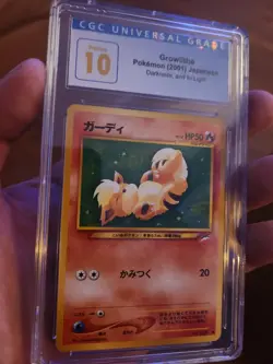 (POP 7) CGC 10 PRISTINE Growlithe #58 2001 Neo 4 Pokemon Card Japanese Darkness - Image 1