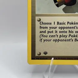 MP Pokemon Cards: Base Set 1st Edition Uncommon: Pokemon Flute 86/102 Trainer - Image 5