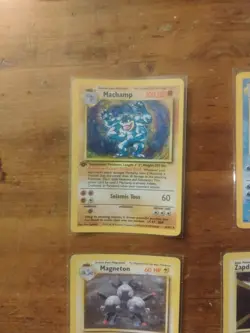 Lot Of 4 Vintage Pokemon Holo,Rare, Cards Lp,Mp,HP, Damaged Pre-owned - Image 2