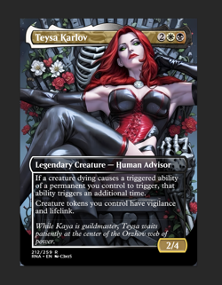 chbe-3865 Custom Teysa Foil Custom sticker on bulk MTG Commander - Image 2