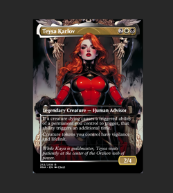 chbe-3865 Custom Teysa Foil Custom sticker on bulk MTG Commander - Image 3