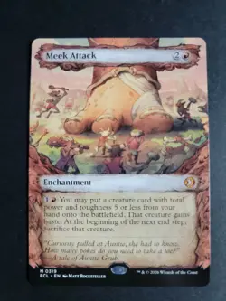 Meek Attack (Showcase) Mythic MTG Lorwyn Eclipsed - Image 1