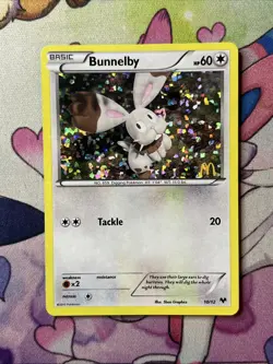 Bunnelby 10/12 McDonald’s Holo Promo - Pokemon Card - VLP - Image 1