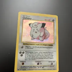 1999 Pokemon TCG Base Set Clefairy Shadowless Holo Rare 5/102 NM/LP+ Condition - Image 4
