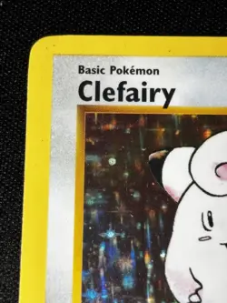 1999 Pokemon TCG Clefairy Base Set Shadowless Holo Rare 5/102 Vintage - Image 3
