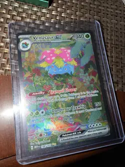Pokemon TCG Venusaur EX Full Art Holo Card Scarlet & Violet 151 Series 198/165 - Image 1
