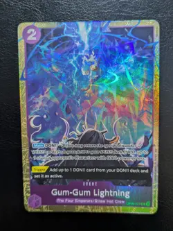 Gum-Gum Lightning - OP09-077 - Promo - One Piece Card Game - Best Vol4 N/M - Image 1