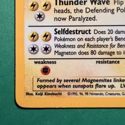 Pokemon TCG Magneton Base Set 9/102 Unlimited Holo Rare LP - Image 4
