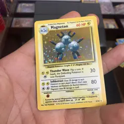 Magneton 9/102 NM Holo Base Set Unlimited Rare Pokemon TCG Card - Image 4