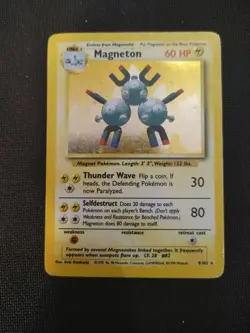 Pokemon TCG Magneton-Base Set 9/102 WOTC Holo Unlimited Holo Rare - Image 1