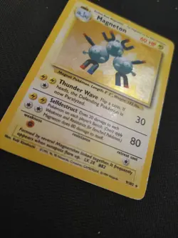 Pokemon TCG Magneton-Base Set 9/102 WOTC Holo Unlimited Holo Rare - Image 2