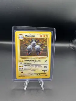 Magneton 9/102 Base Set Unlimited Holo Rare Pokemon TCG - Image 1