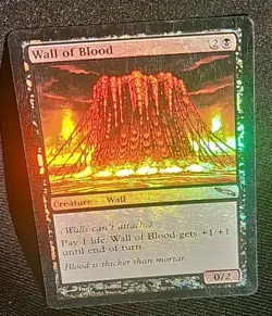 MTG 🔥🔥 Wall Of Blood🔥🔥 Mirrodin 🌟 FOIL 🌟 NM/LP Magic The Gathering - Image 1