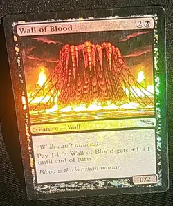 MTG 🔥🔥 Wall Of Blood🔥🔥 Mirrodin 🌟 FOIL 🌟 NM/LP Magic The Gathering - Image 3