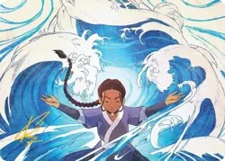 Katara, Water Tribe’s Hope (48/54) Gold Stamped Art Card - Avatar: TLA NM [MTG] - Image 1