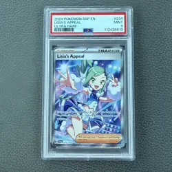 2024 POKEMON SURGING SPARKS ULTRA RARE #234 LISIA'S APPEAL PSA 9 Card - Image 1