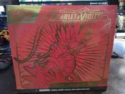 Pokemon TCG Scarlet and Violet Base Set ETB Elite Trainer Box Koraidon Sealed - Image 1
