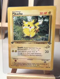 Pokemon TCG Wizards Stamped 1st Edition Pikachu & E3 Stamped Pikachu LP+ 1999 - Image 5