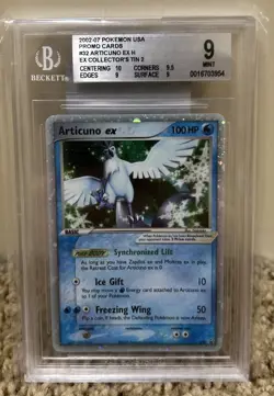 2005 Pokemon Articuno ex Holo #032 Black Star Promo BGS 9 Mint - Image 1