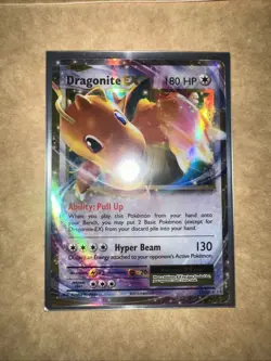 Pokemon TCG Dragonite EX Evolutions Ultra Rare Holo Card 72/108 NM Condition - Image 1